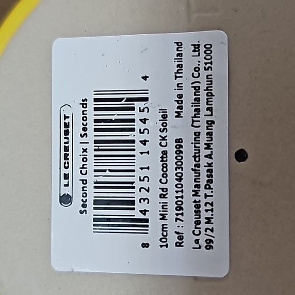 NWT Le Creuset Mini Cocottes Set of 2 + Matching Mug 8oz CK Soleil (Yellow) - Picture 7 of 8